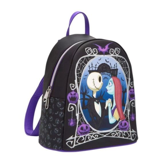 Loungefly The Nightmare Before Christmas Jack & Sally Pumpkin Frame Backpack NWT main image 5